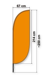 Beachvlag Small model B